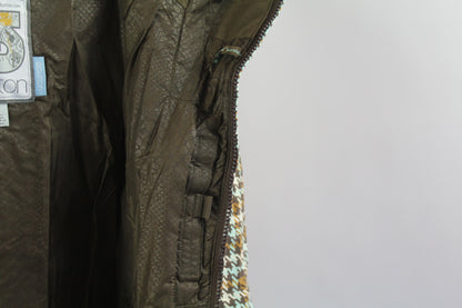 Women's Snow Jacket Burton Brown Plaid Size Small