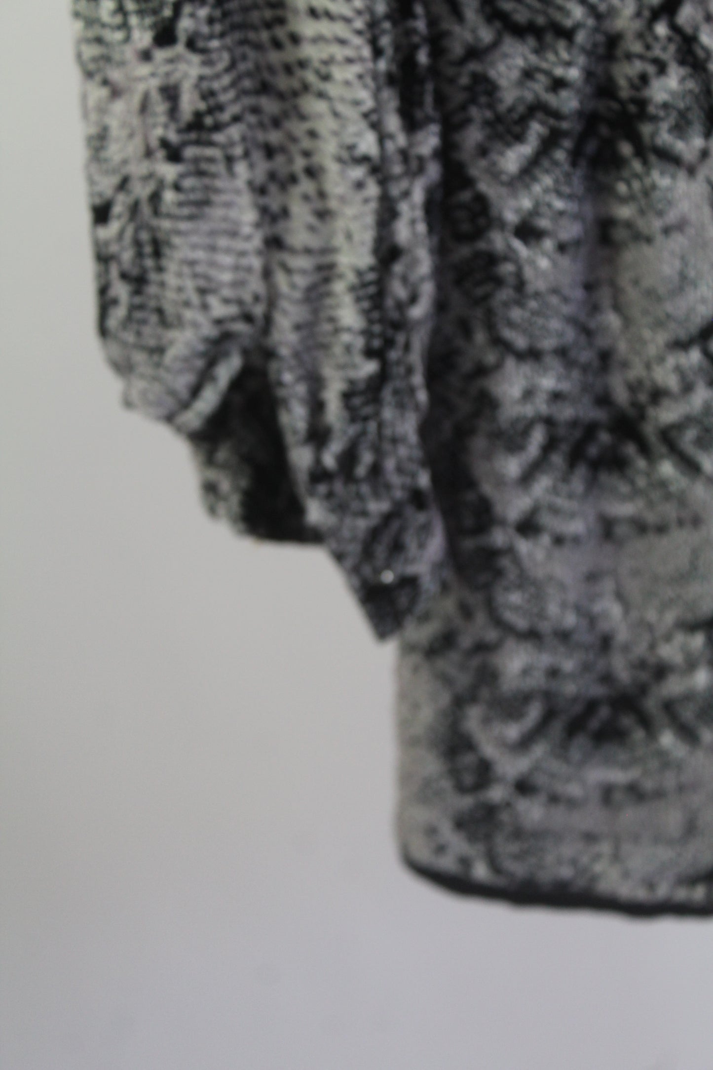 Grey/Black Women's River Island Snake Print Mini Dress Size 6