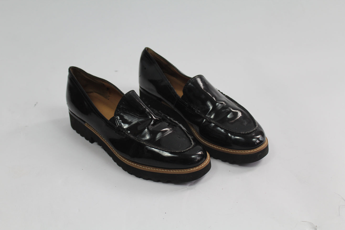 Women's Black Franco Sarto Loafers Size 7