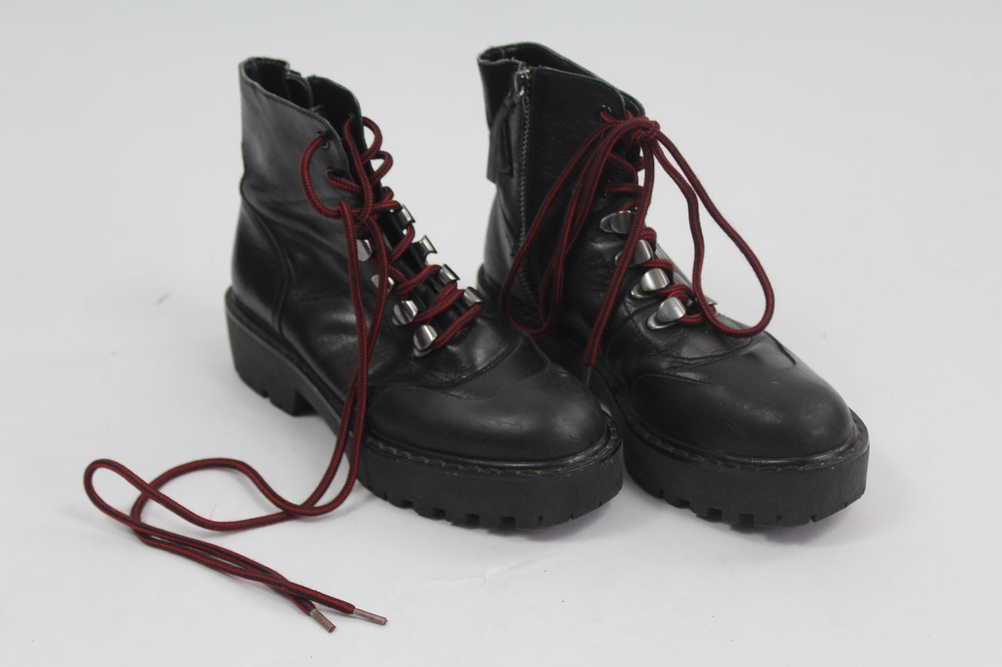Women's Zara Black Combat Boots UK Size 36