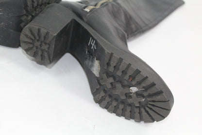 Women's Black Chunk Boots Size 38