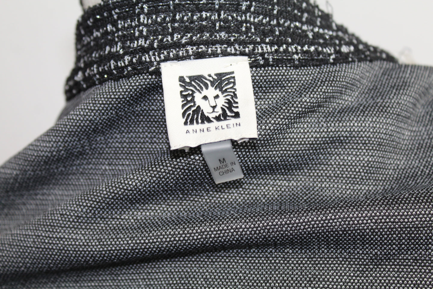 Anne Klein Women’s Textured Grey Jacket – Size M