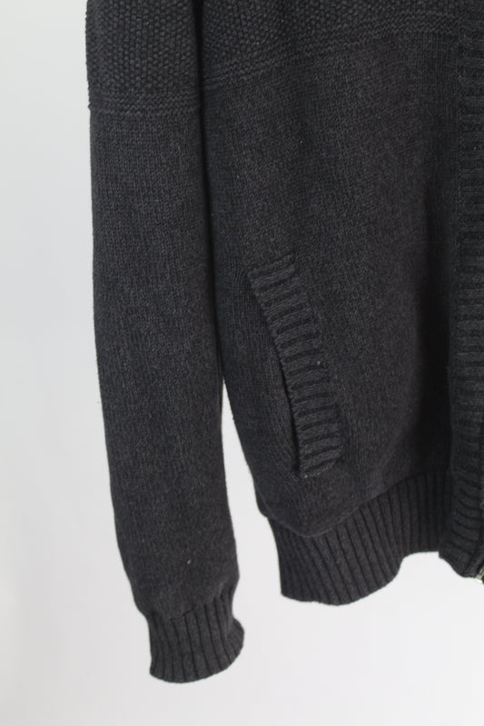 Men's Grey Knit Sweater Boston Traders Size Large