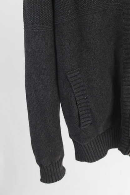 Men's Grey Knit Sweater Boston Traders Size Large