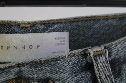 TopShop Denim Straight Cut Loose Fit Size W28 L32