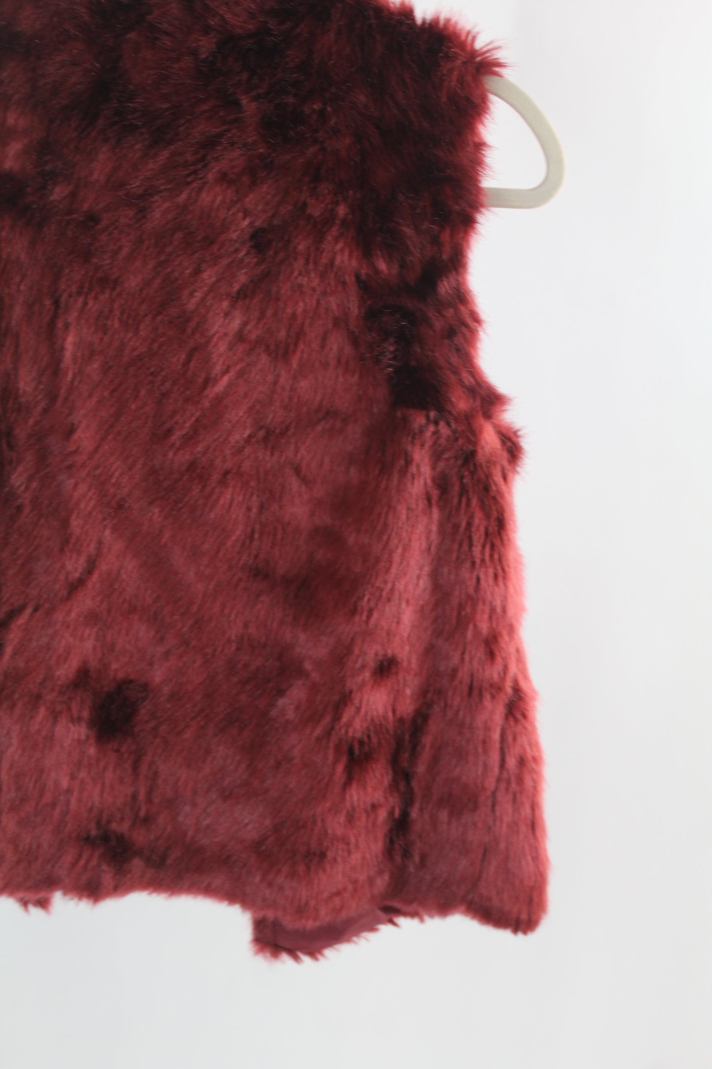 Women's Forever 21 Faux Red Fur Vest Size M