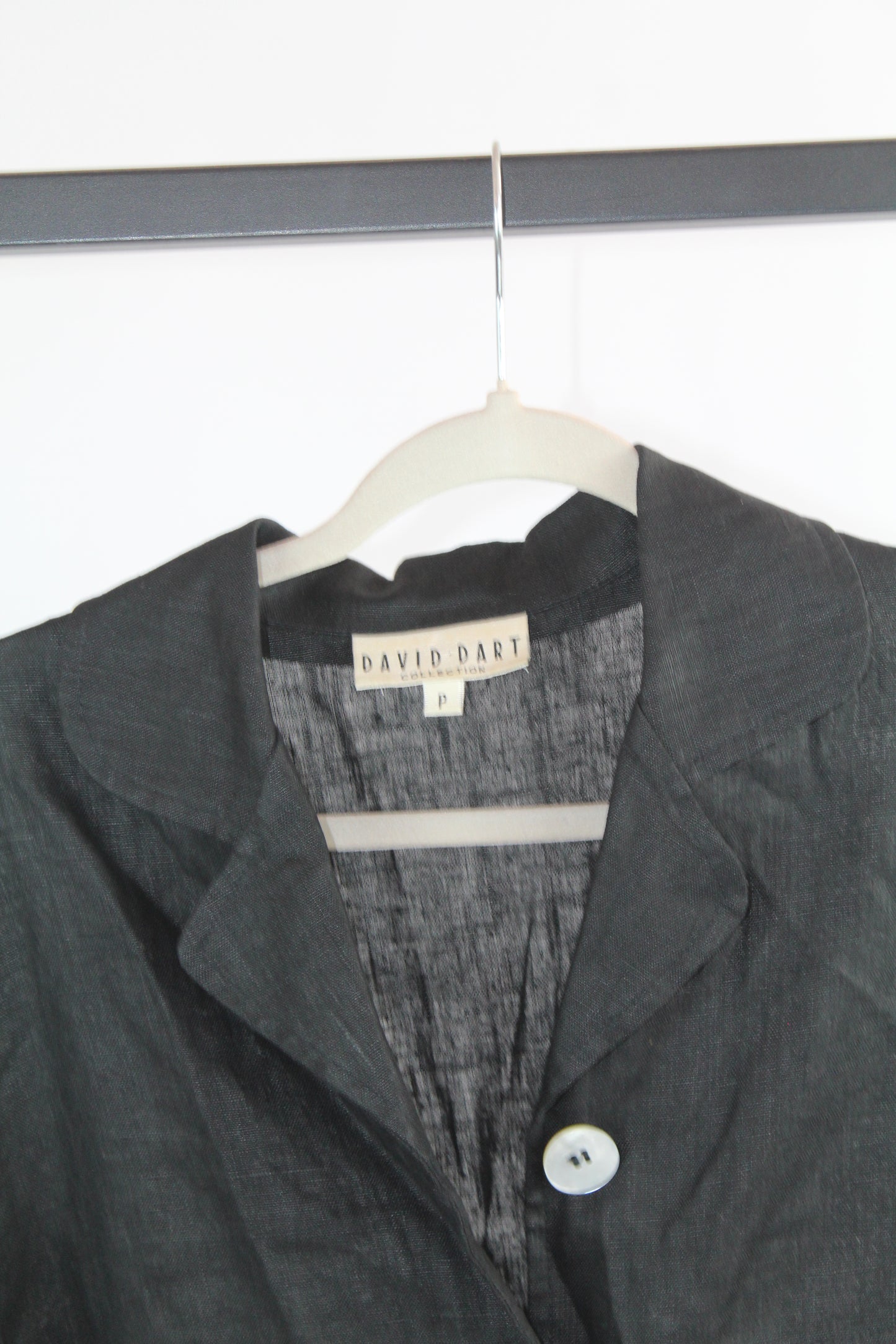 Women's Vintage David Bart Petite Black Long Sleeve