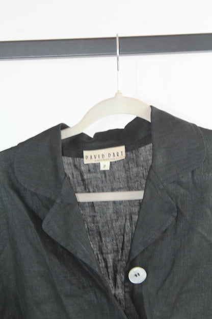 Women's Vintage David Bart Petite Black Long Sleeve