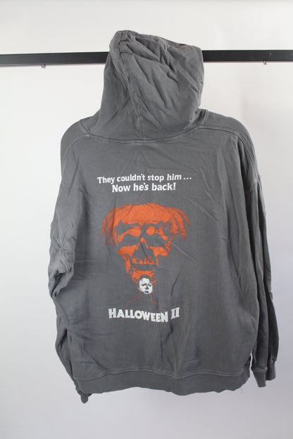 Women's Grey Halloween Hoodie Size Large