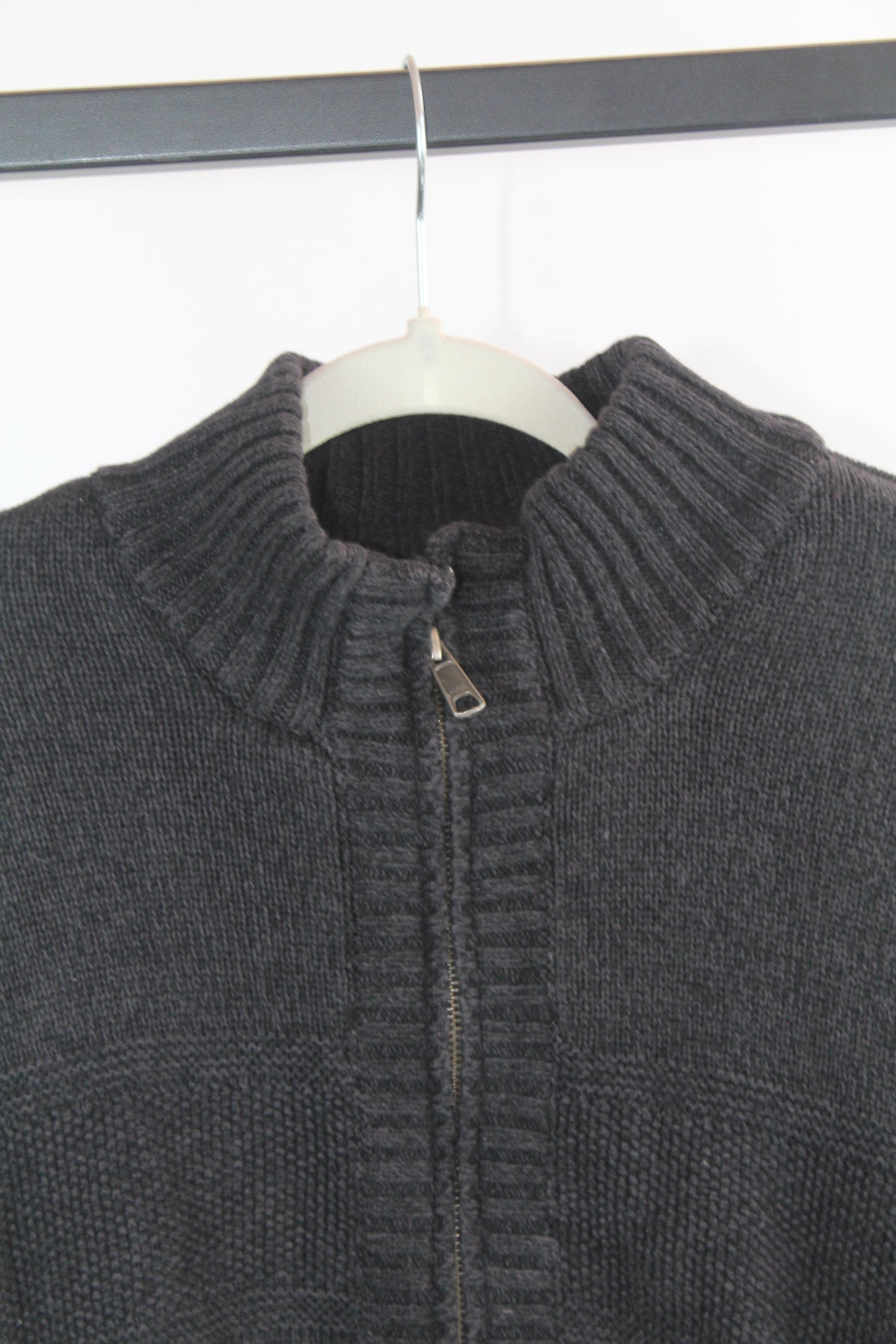 Men's Grey Knit Sweater Boston Traders Size Large