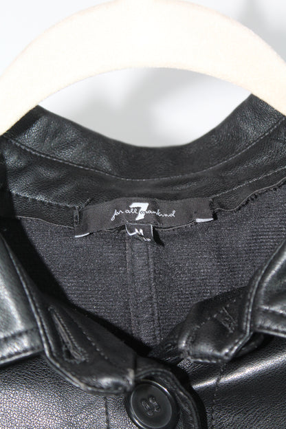 7 for Man Kind Women's Black Pleather Dress Size Medium
