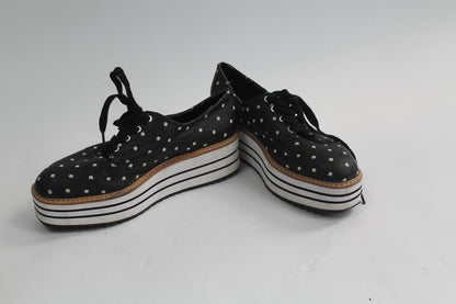 Women's Zara Striped Black/Grey Shoes Size 37