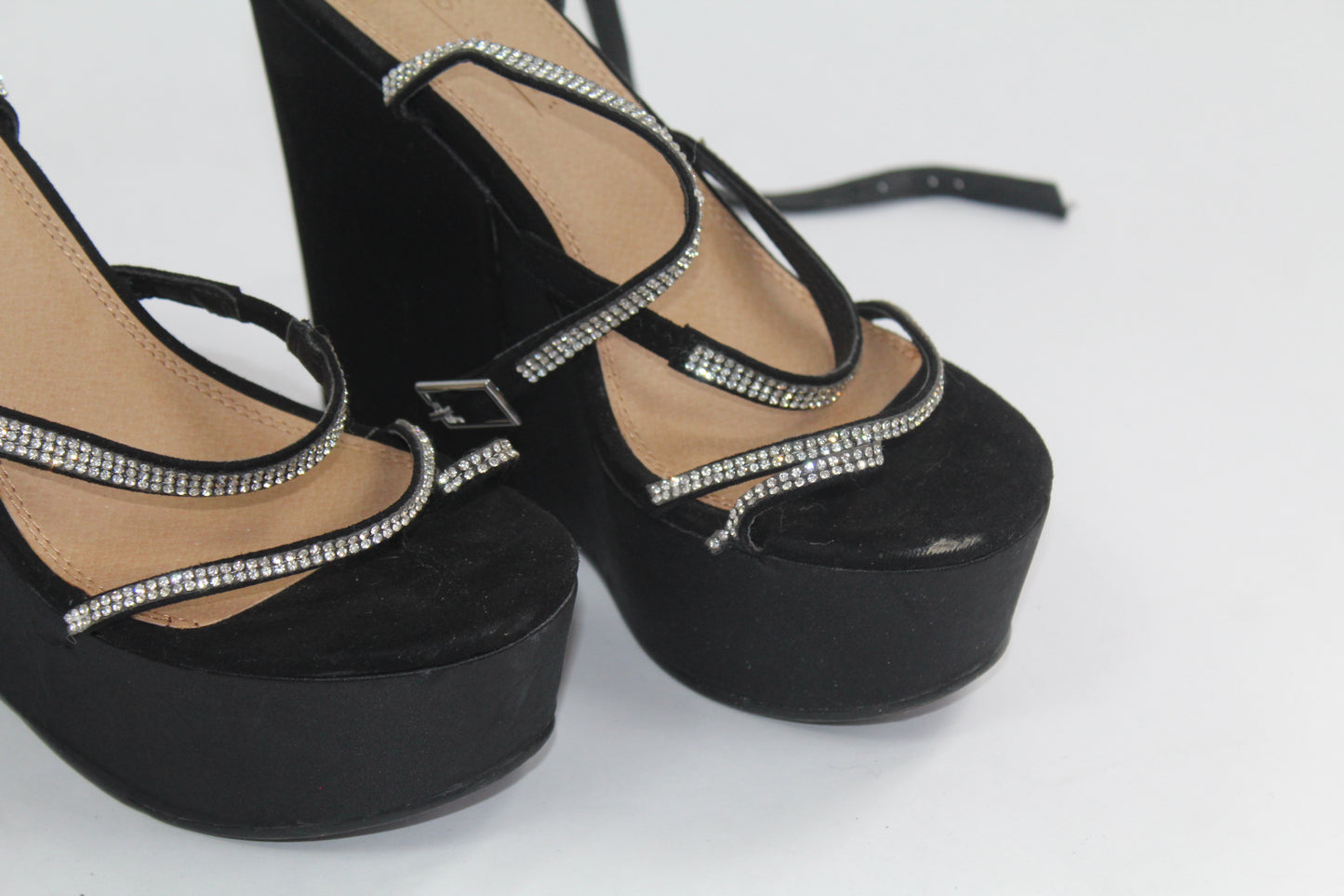 Women's Black Asos Formal Wedges Size 4 - Sold As Is