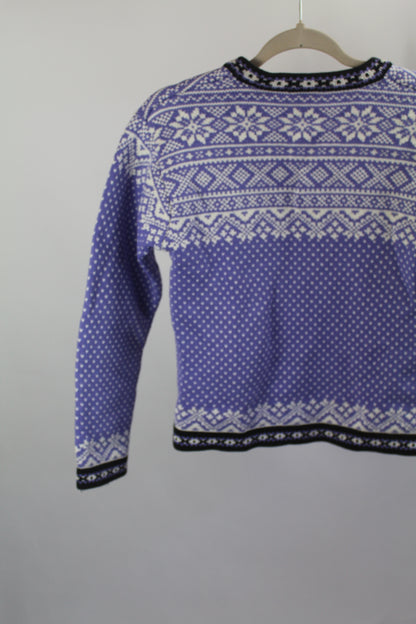 Women's Vintage LL Bean Blue Sweater Size Small