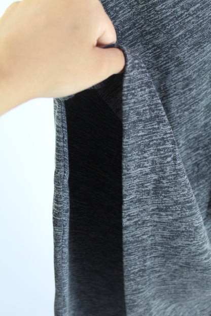 H&M Stretch Grey Pencil Skirt w/Open Slit Women's Size Small