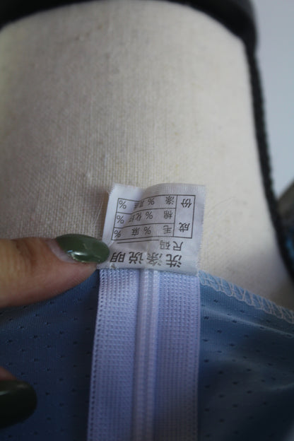 Korean Blue Cropped Sweater with Hoodie/Visor