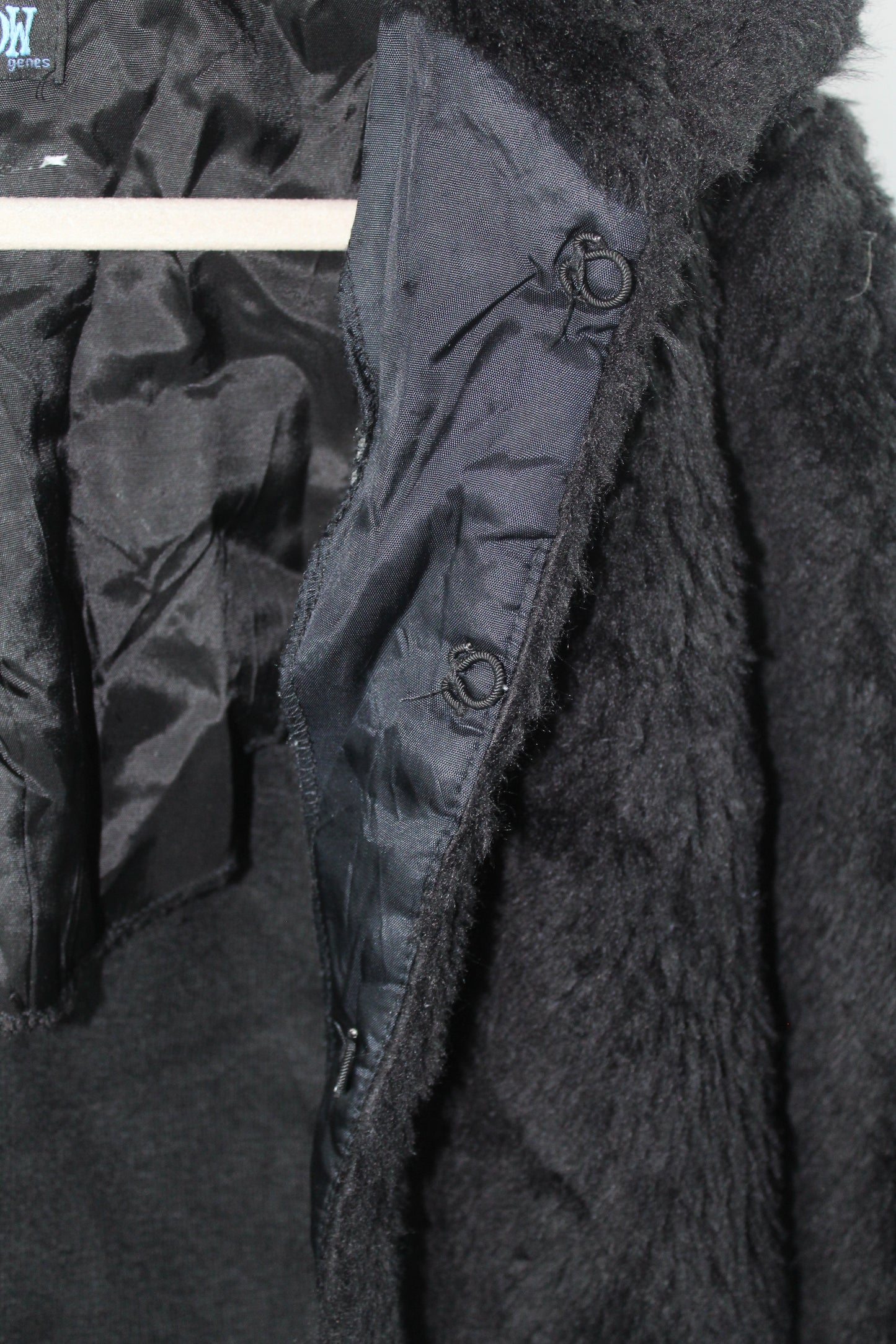 Women's Black Fur Sweater Size Large