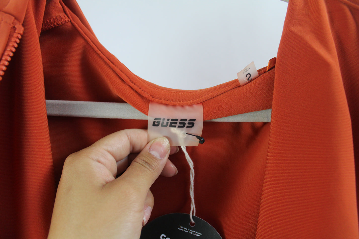 Women's Orange Vintage Guess Sweater Size Small