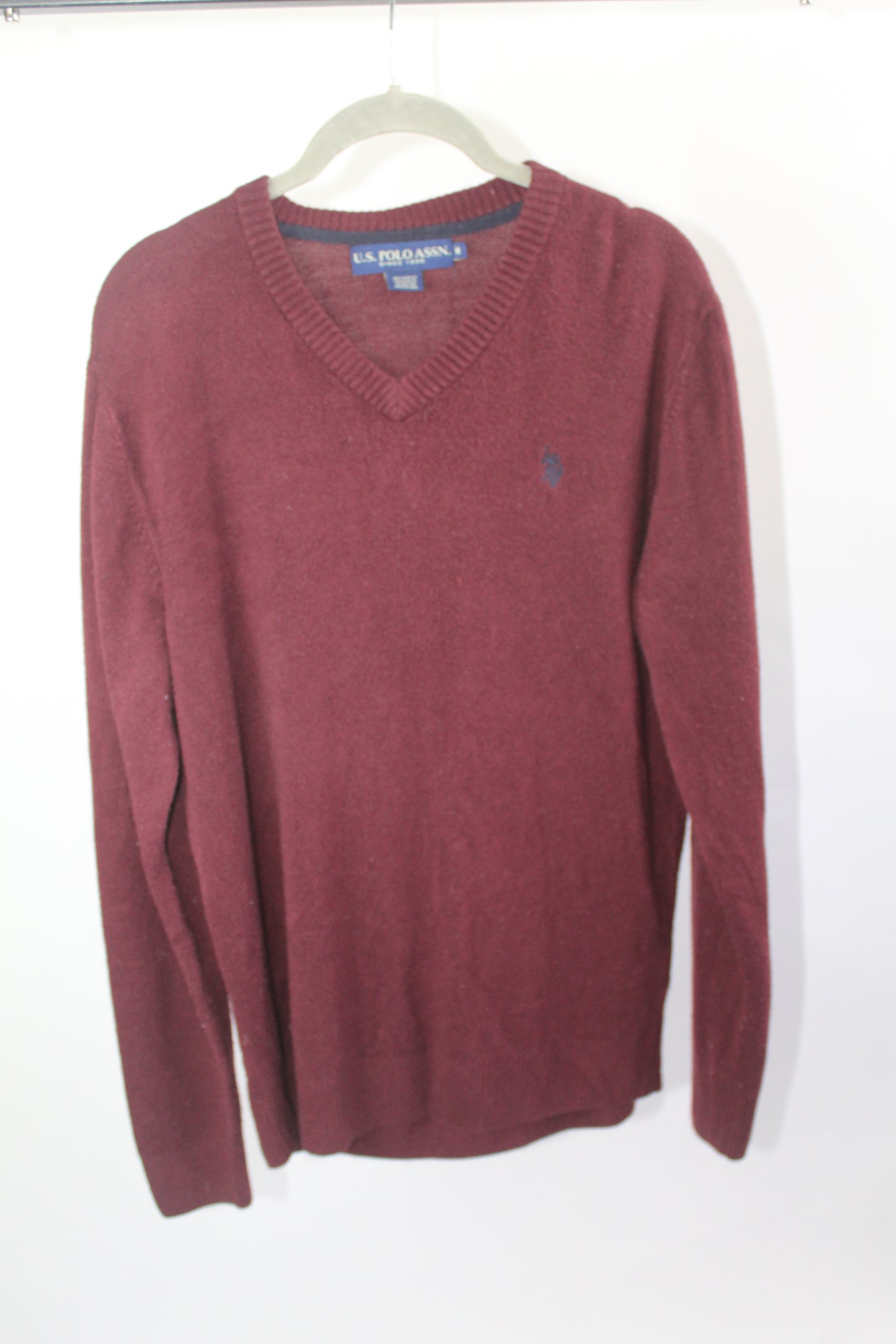 Burgundy US Polo Sweater Size Medium