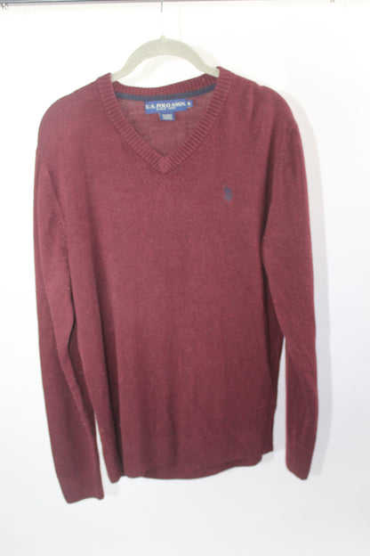 Burgundy US Polo Sweater Size Medium