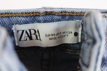 Zara Women's Medium Wash Denim Skinny Jeans Size 2