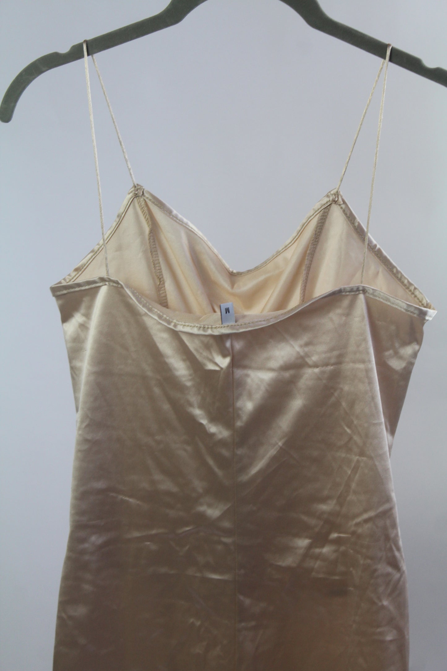 Silk Cream Women's Mini Dress Size Medium