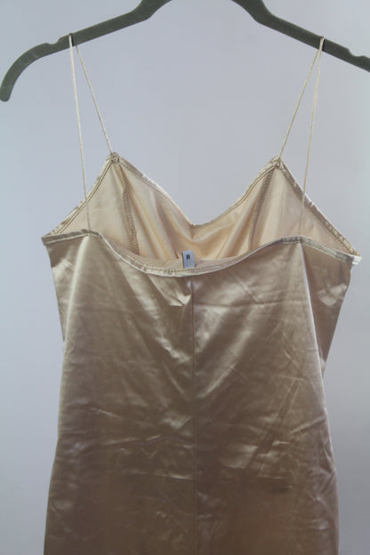 Silk Cream Women's Mini Dress Size Medium