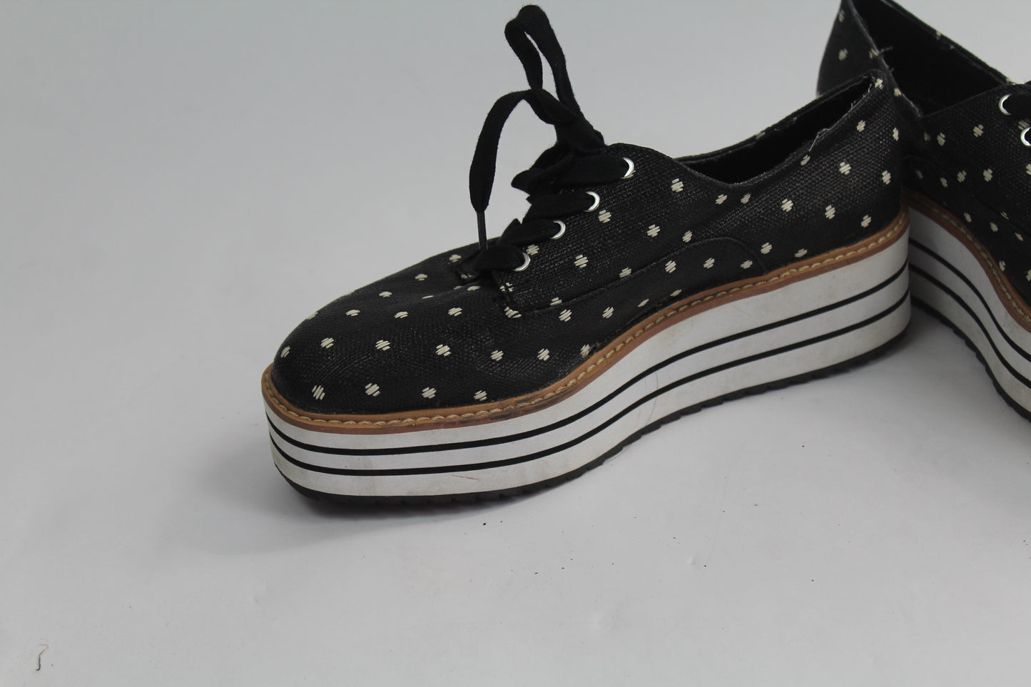 Women's Zara Striped Black/Grey Shoes Size 37