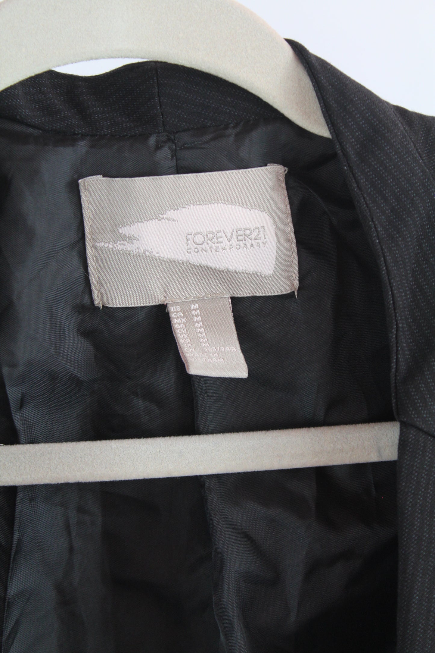 Women's Forever 21 Black/White Blazer Size Medium