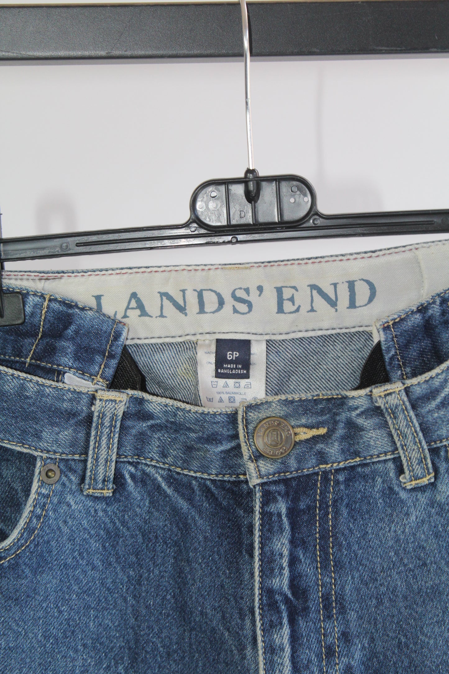Vintage Women's Land's End Denim Pants Size 6