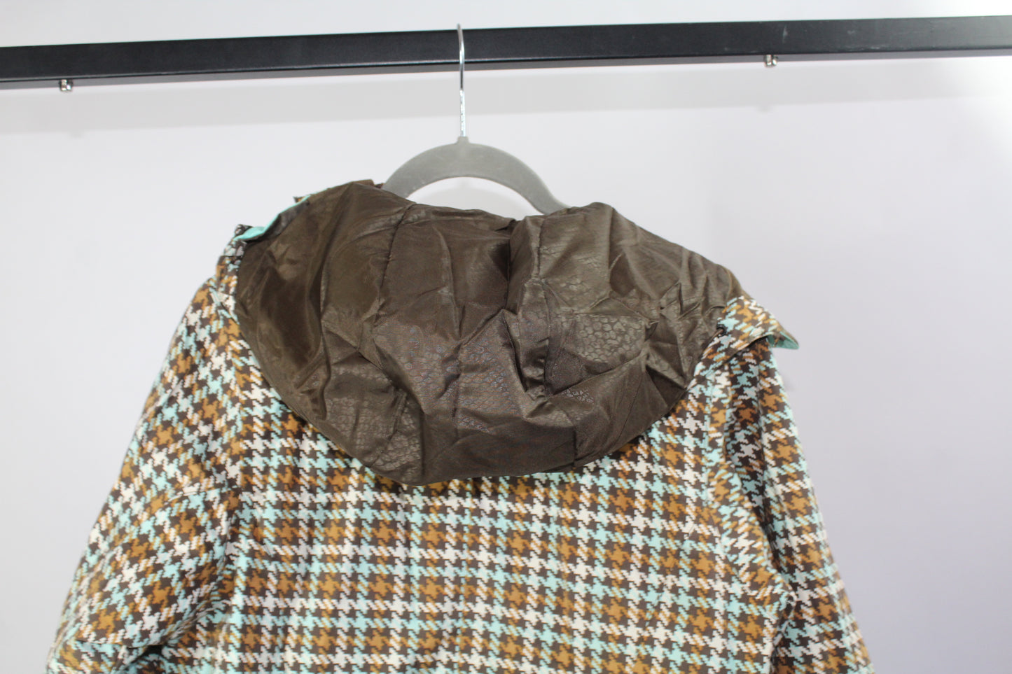 Women's Snow Jacket Burton Brown Plaid Size Small