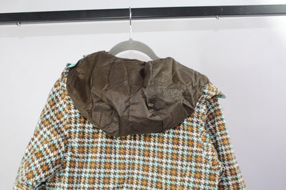 Women's Snow Jacket Burton Brown Plaid Size Small