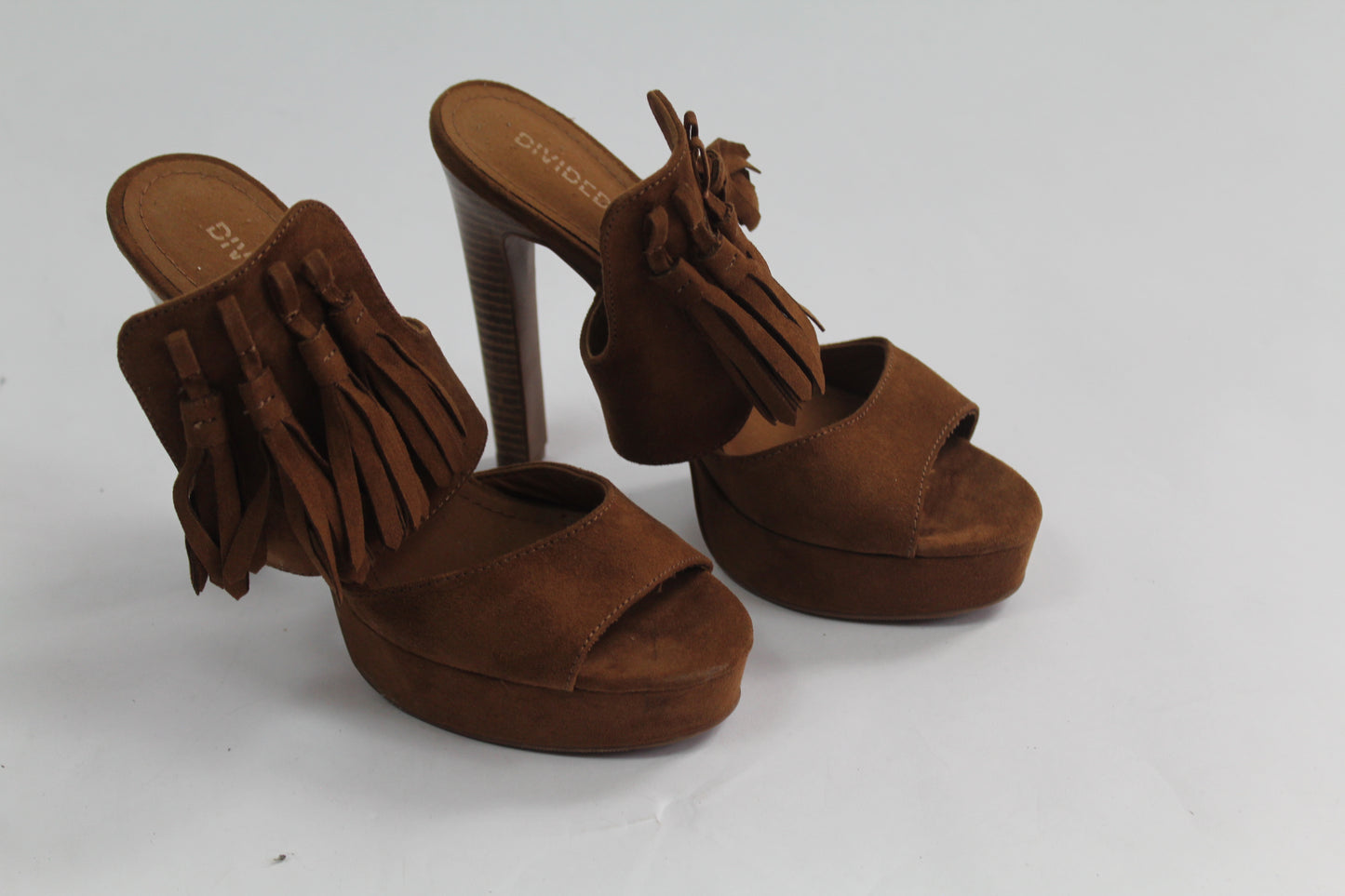 Women's Brown Suede Heels Size 37