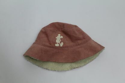 Women’s Mickey Mouse Pink Corduroy Reversible Sherpa Bucket Hat – One Size