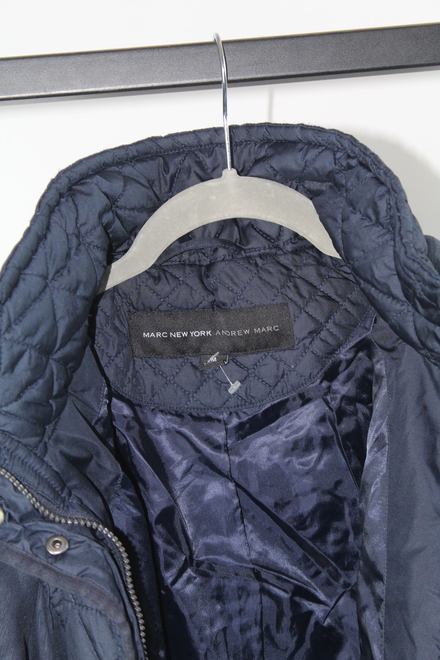 Women's Blue Puffer Jacket Marc Jacobs Size Medium