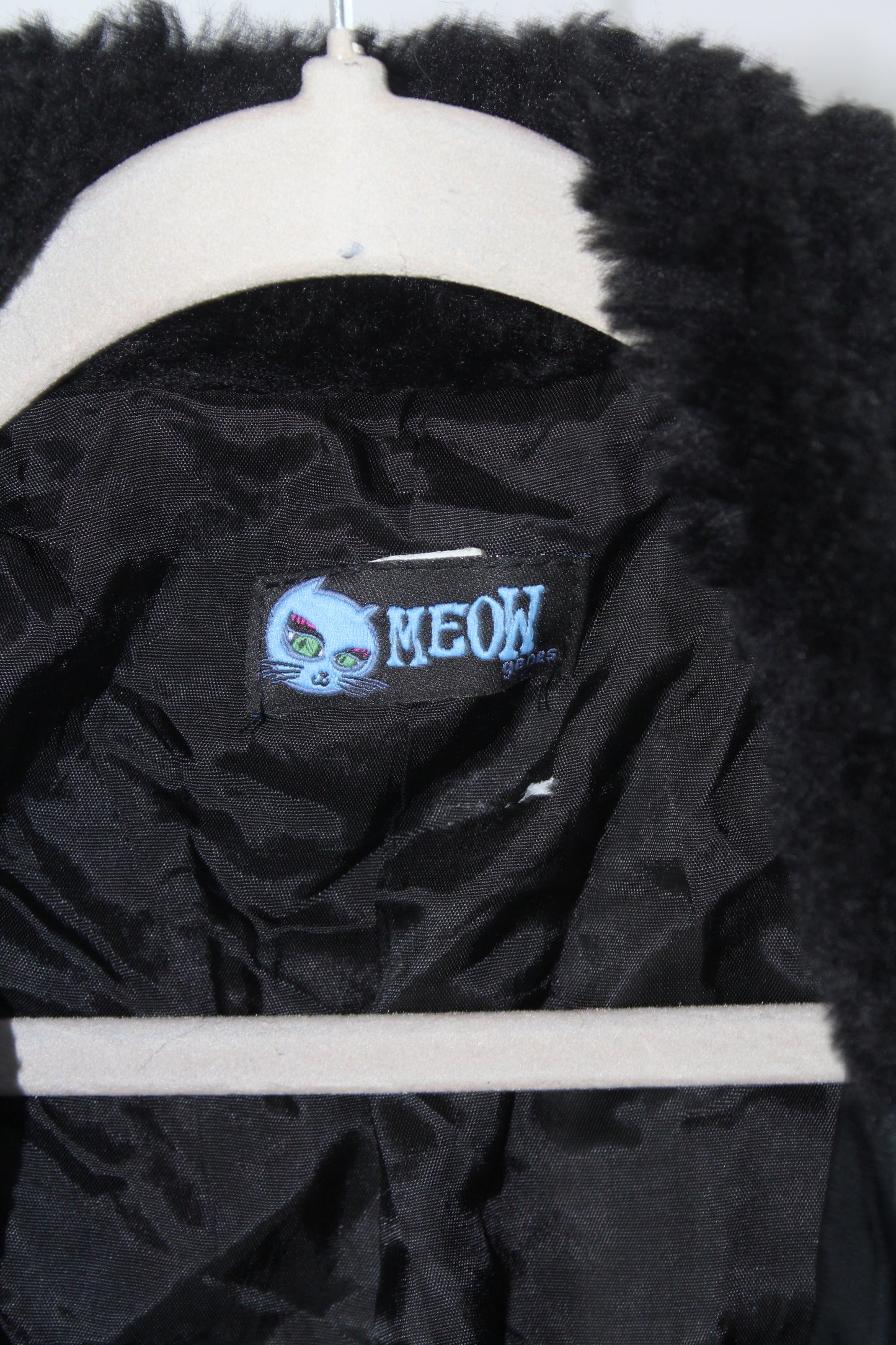 Women's Black Fur Sweater Size Large