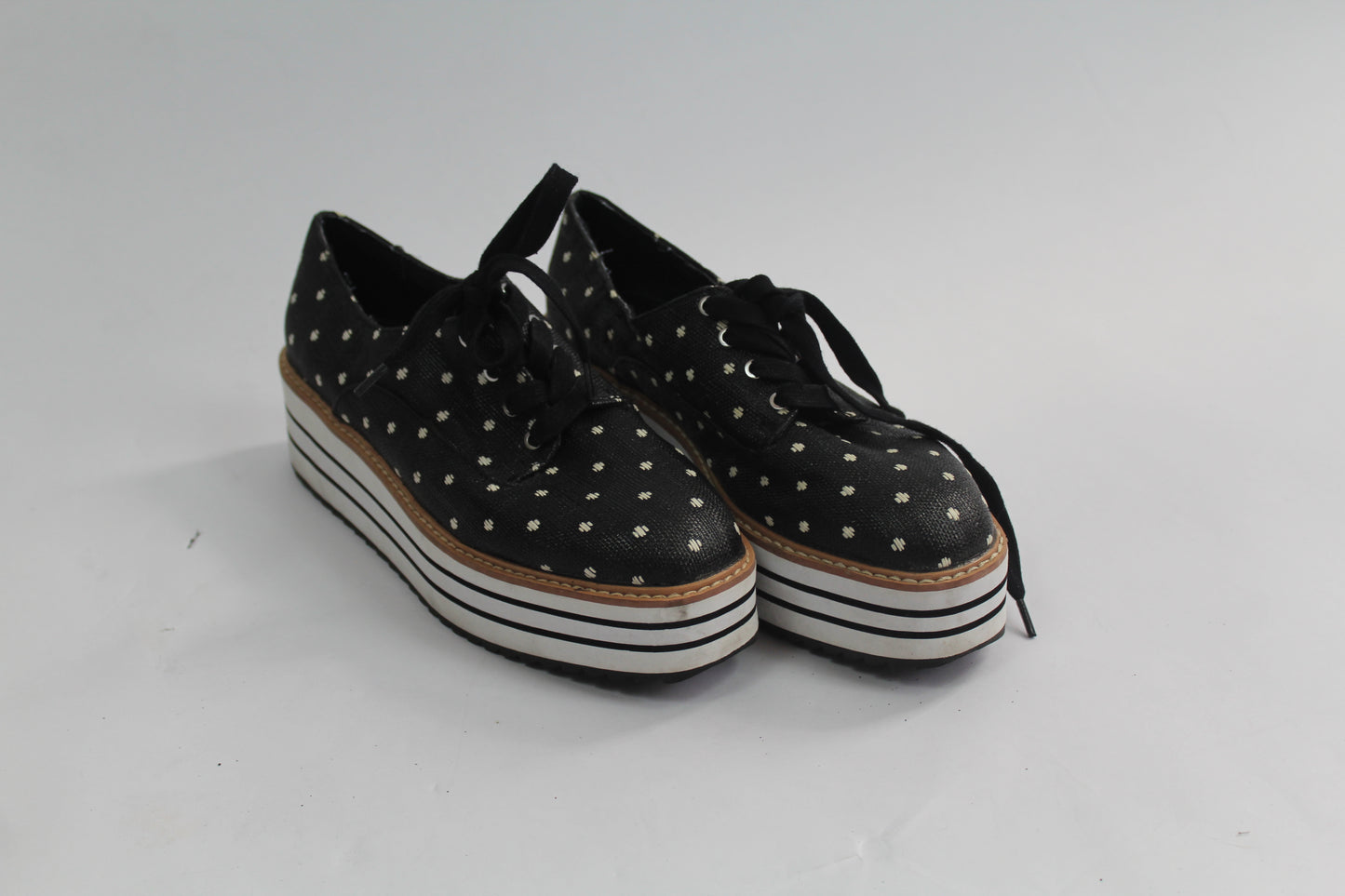 Women's Zara Striped Black/Grey Shoes Size 37