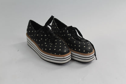 Women's Zara Striped Black/Grey Shoes Size 37