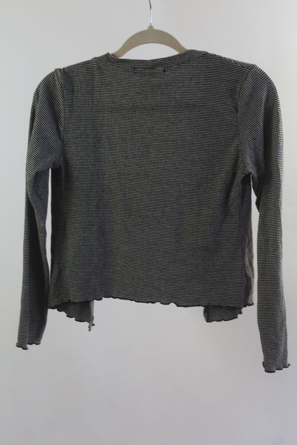 One Clothing Women's Striped Cropped Sweater Size Medium