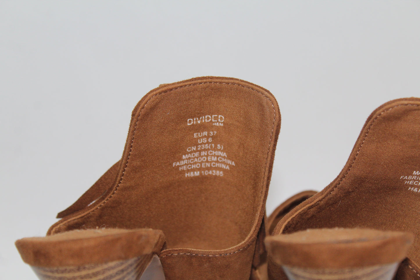 Women's Brown Suede Heels Size 37