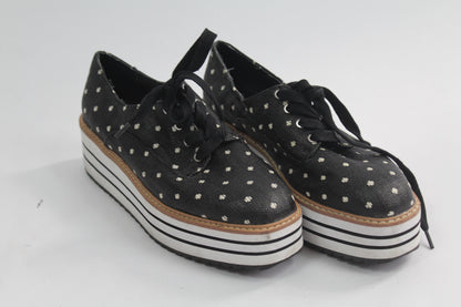 Women's Zara Striped Black/Grey Shoes Size 37