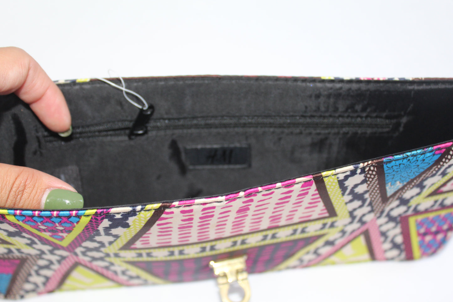 HM Yellow Patterned Clutch