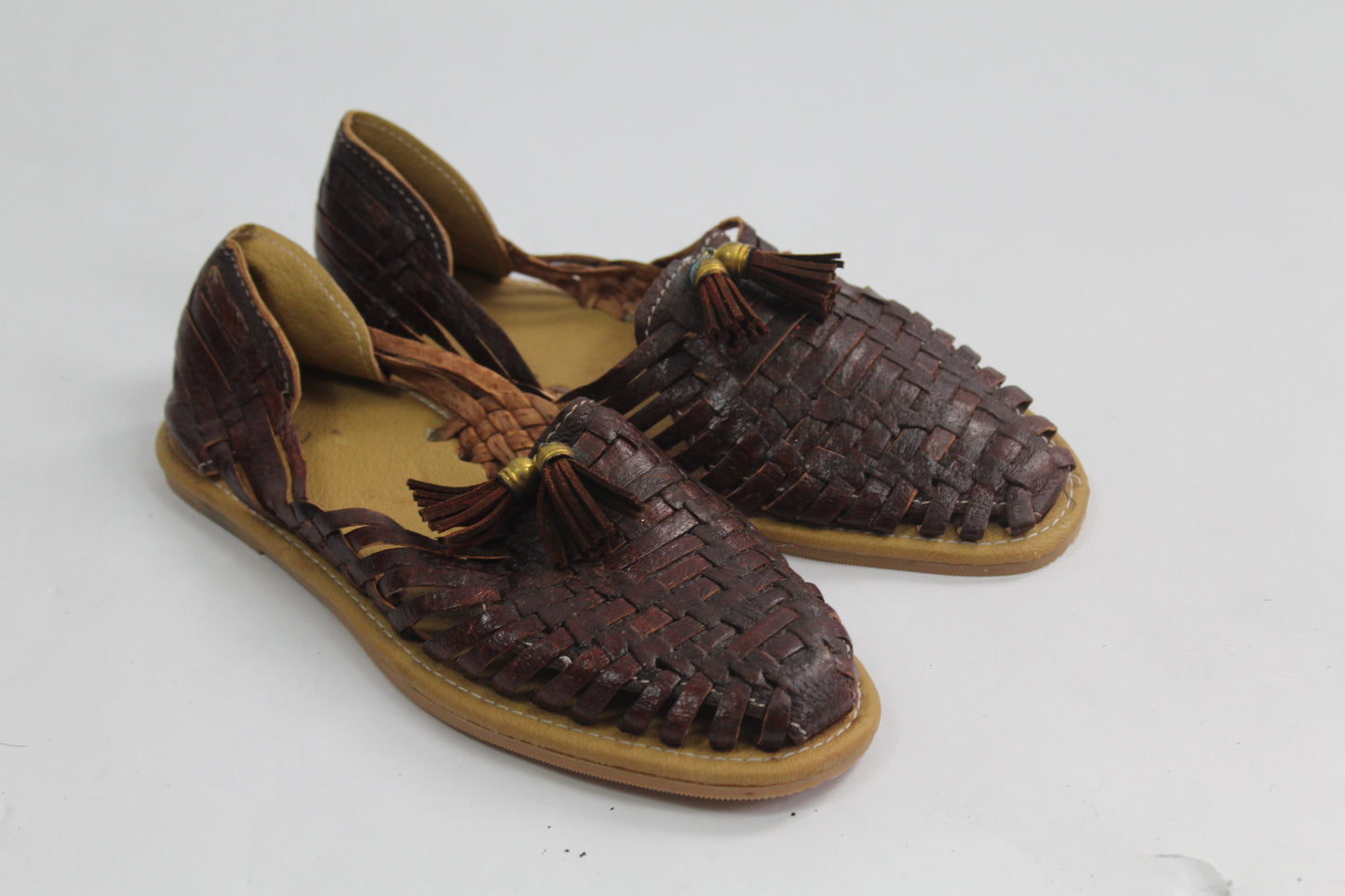 Women's Brown Leather Sandals Size 7