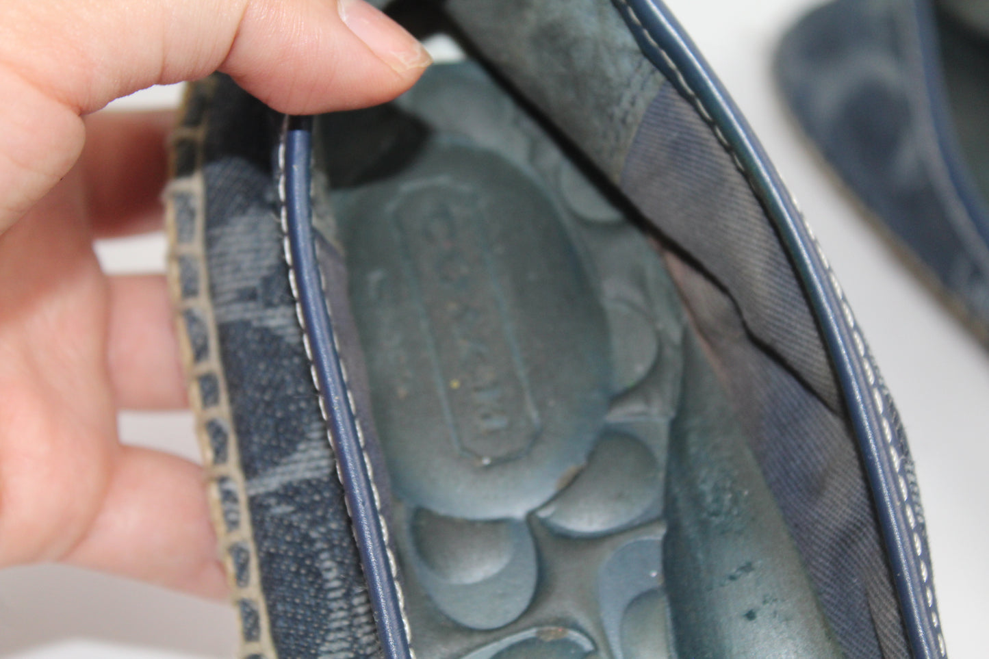 Women's Blue Coach Shoes Size 7