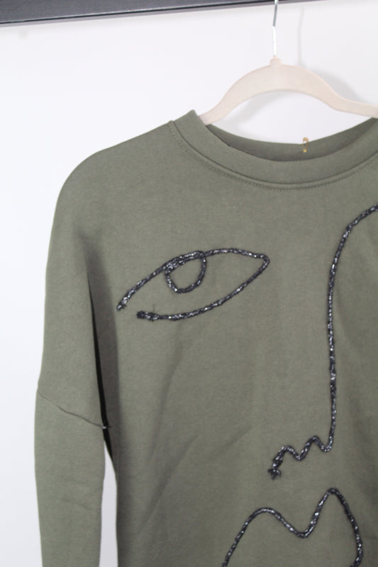 Women's Olive Green Sweater NWT One Size