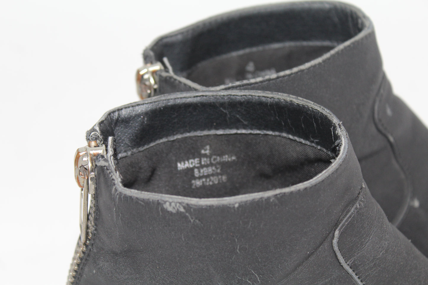 Women's Asos Black Chunk Booties Size 4