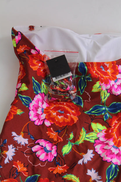 Cotton On Floral One Piece Bathing Suit - Thrifted New - Size Medium