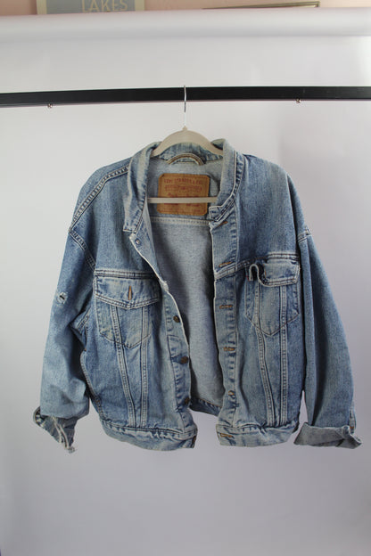 Women's Levi Denim Cropped Jacket Size Large