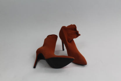 Zara Brown Basic Sock Booties Size 36