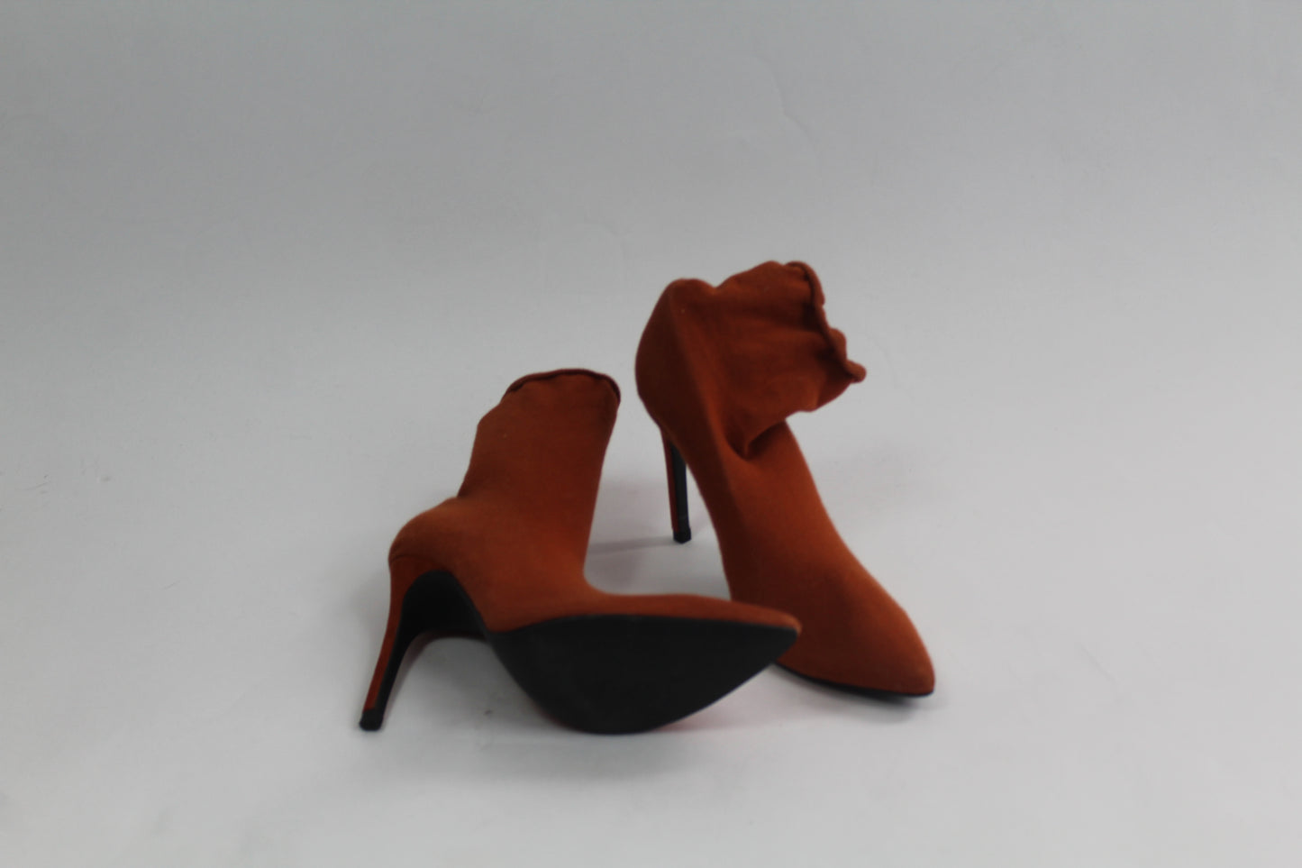 Zara Brown Basic Sock Booties Size 36